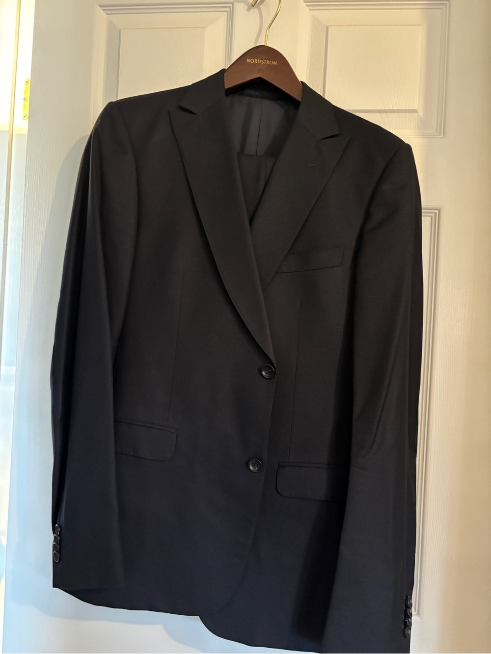 Zegna Navy Men's Two-Button Suit Blazer